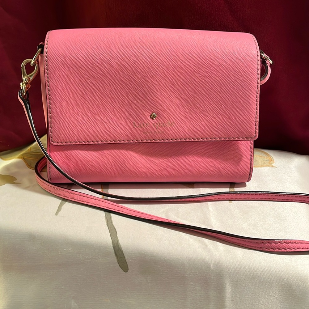 Kate Spade Barbie Pink crossbody-EUC